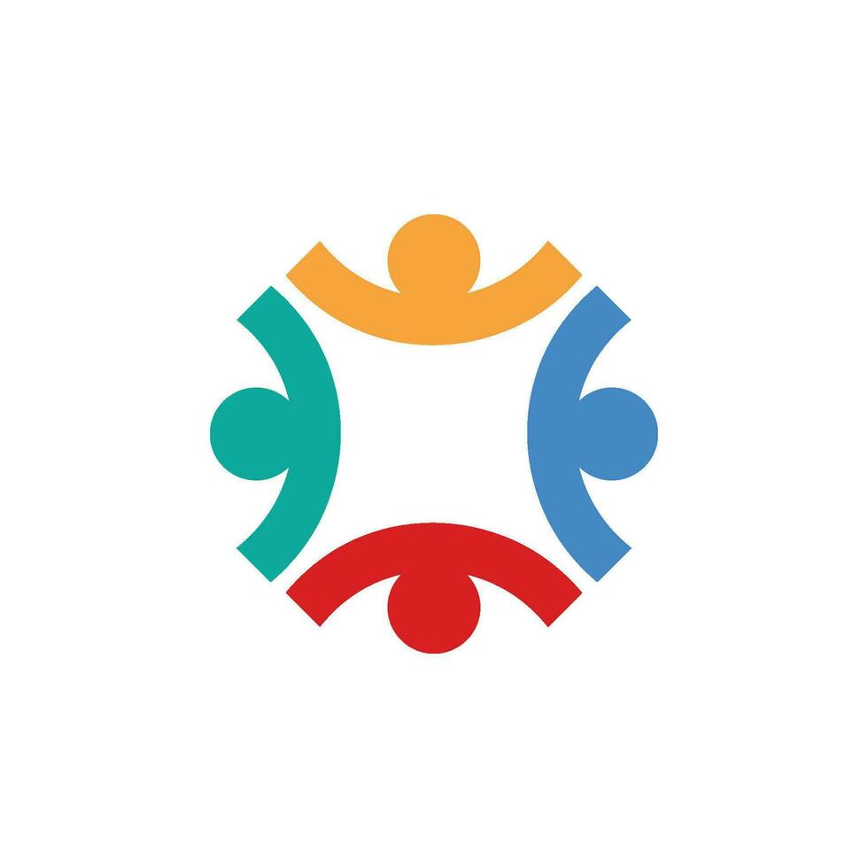 unity people logo, icon, symbol vector