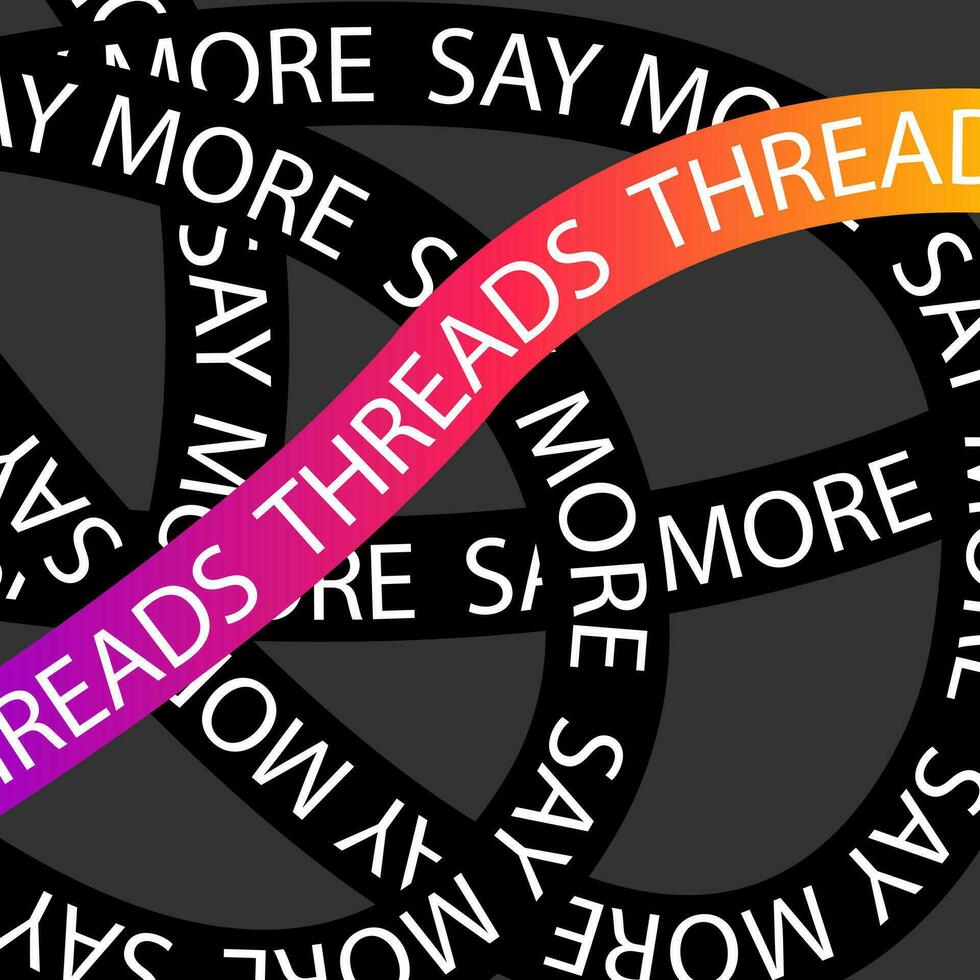 Threads, a new application from Meta Platforms is a Twitter competitor called. July 19, Poland Warszawa vector