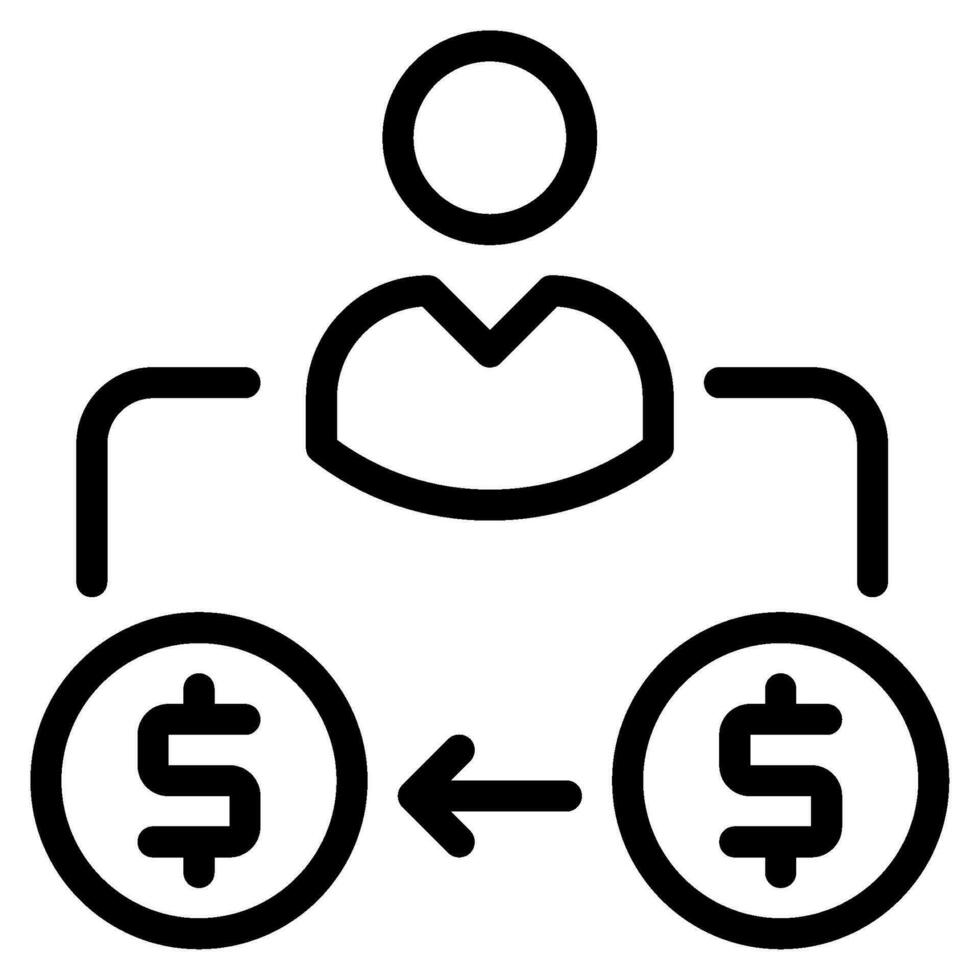 Peer-to-Peer Lending Icon vector