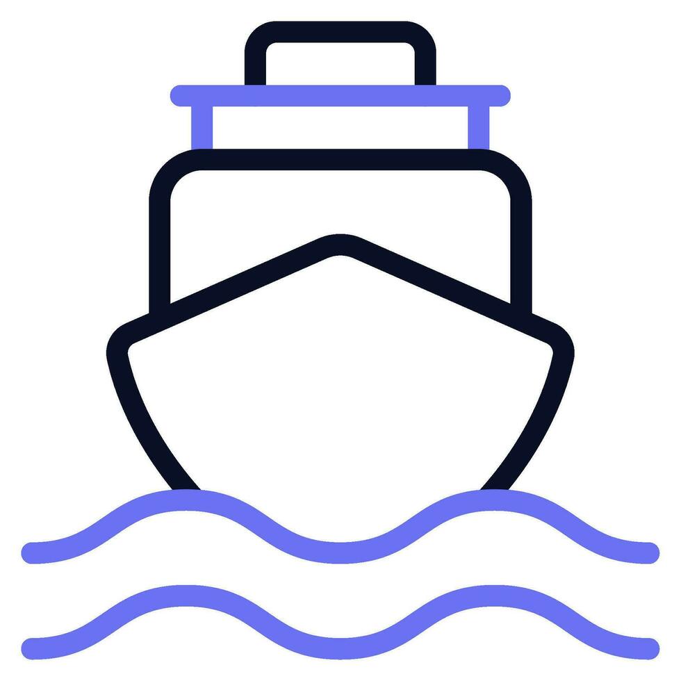 Cruise Ship Icons vector