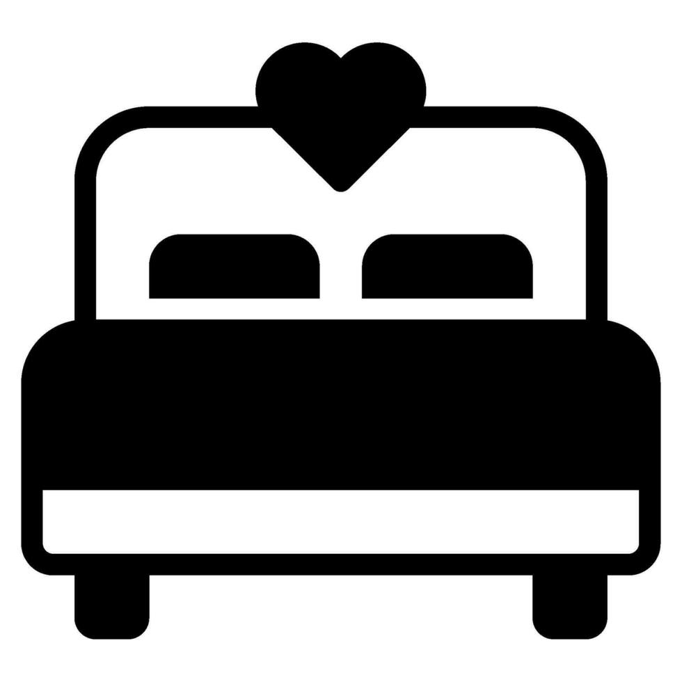 cama y almohada íconos vector