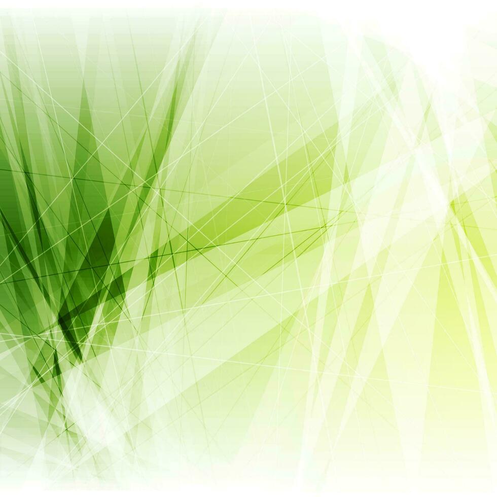 Bright green geometric shapes tech background vector