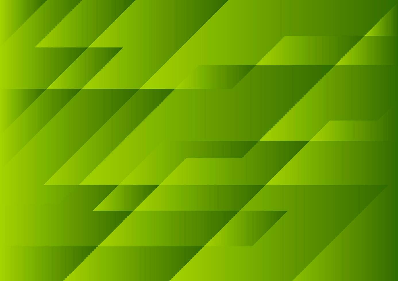 Bright green geometrical tech abstract background vector