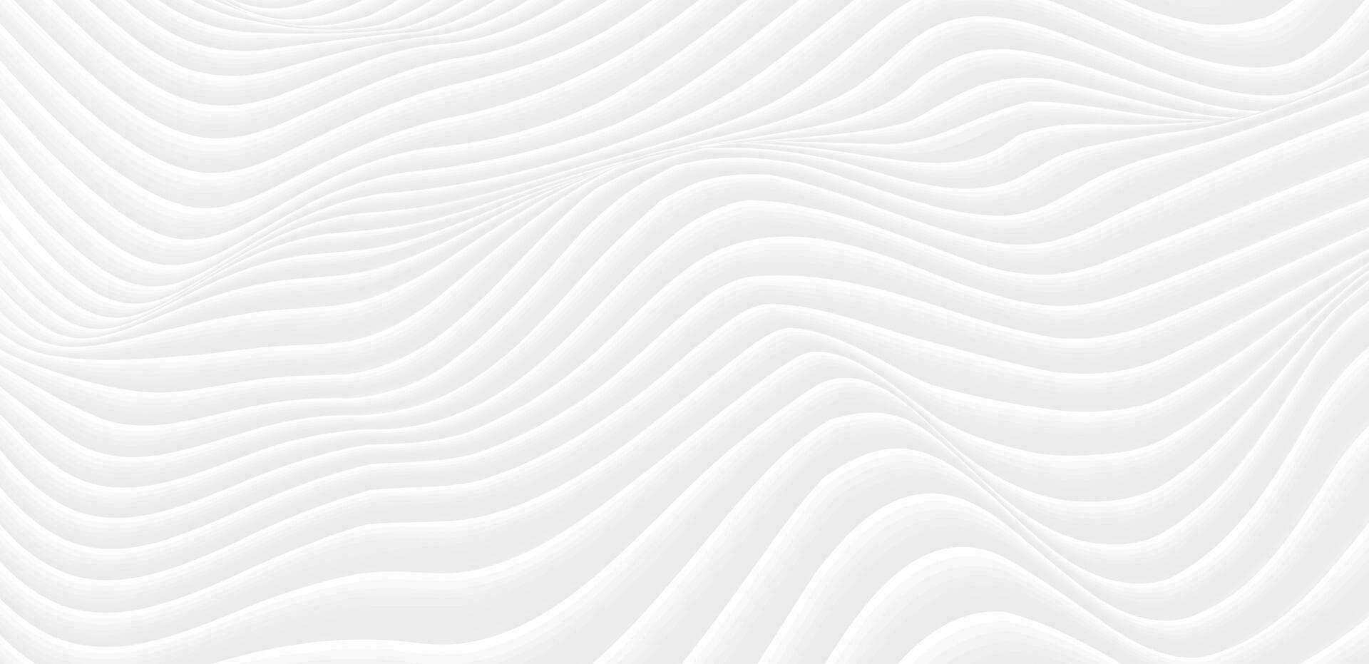 Grey futuristic 3d refracted waves abstract background vector