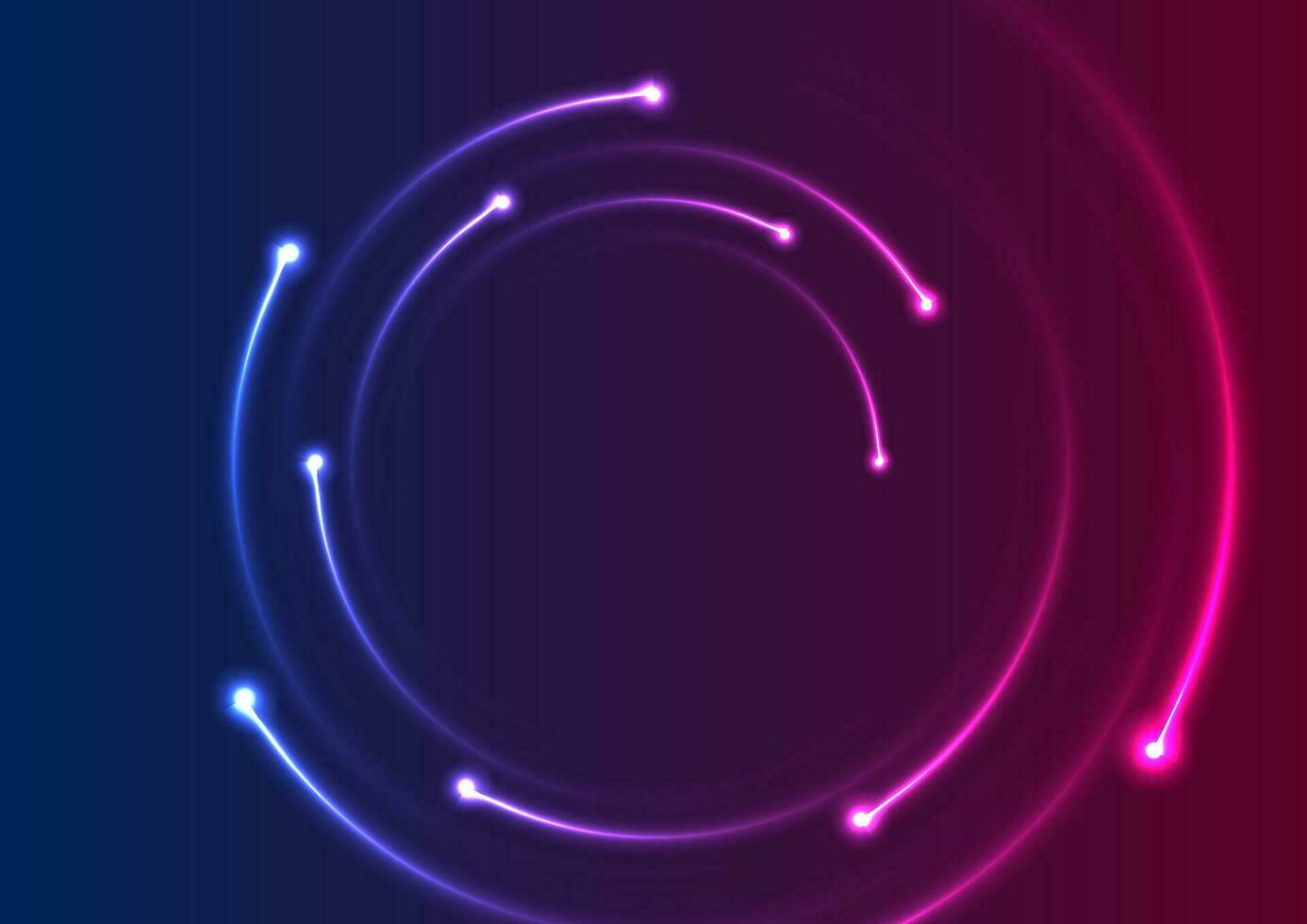 Colorful neon spiral lines abstract background vector