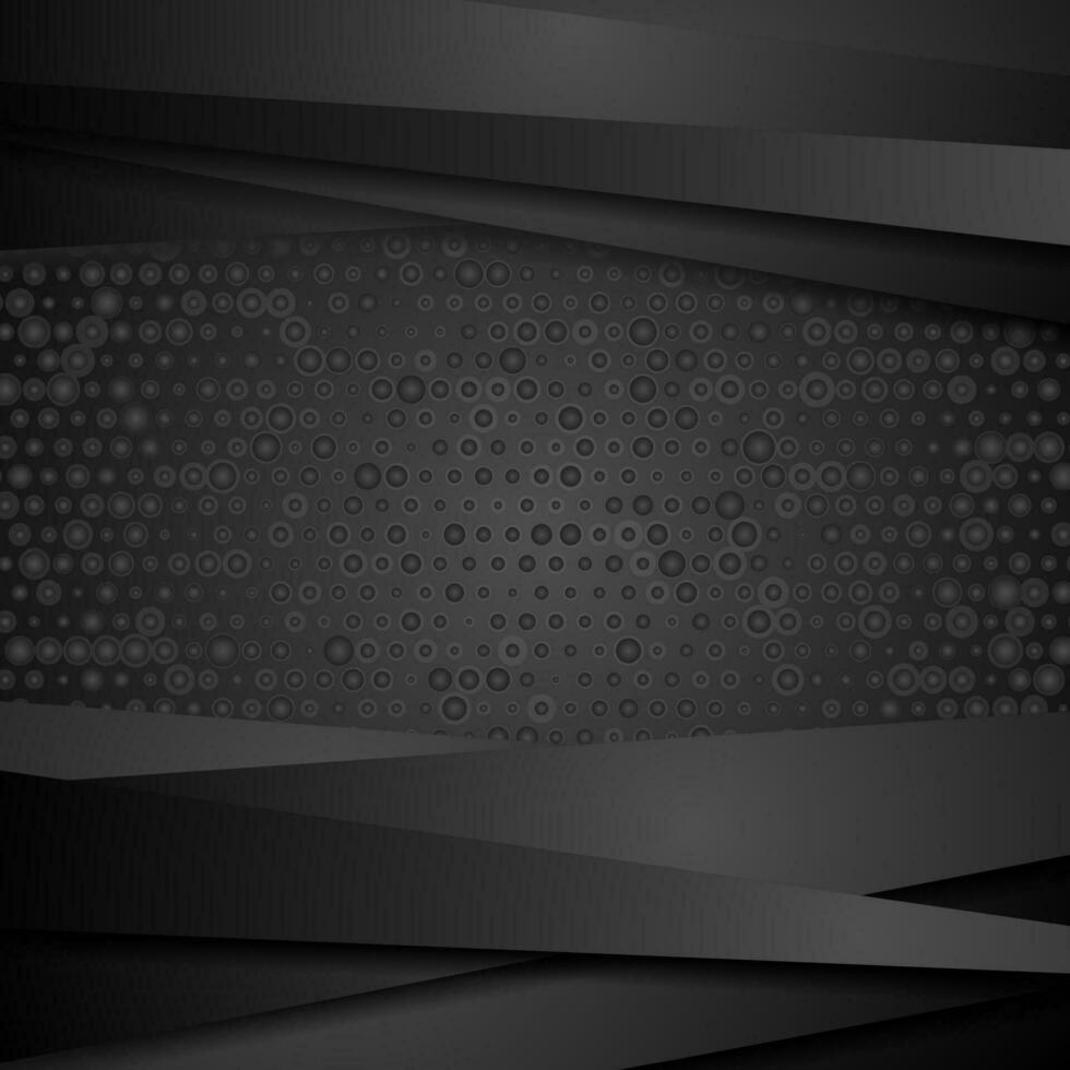 Abstract corporate black stripes tech background vector