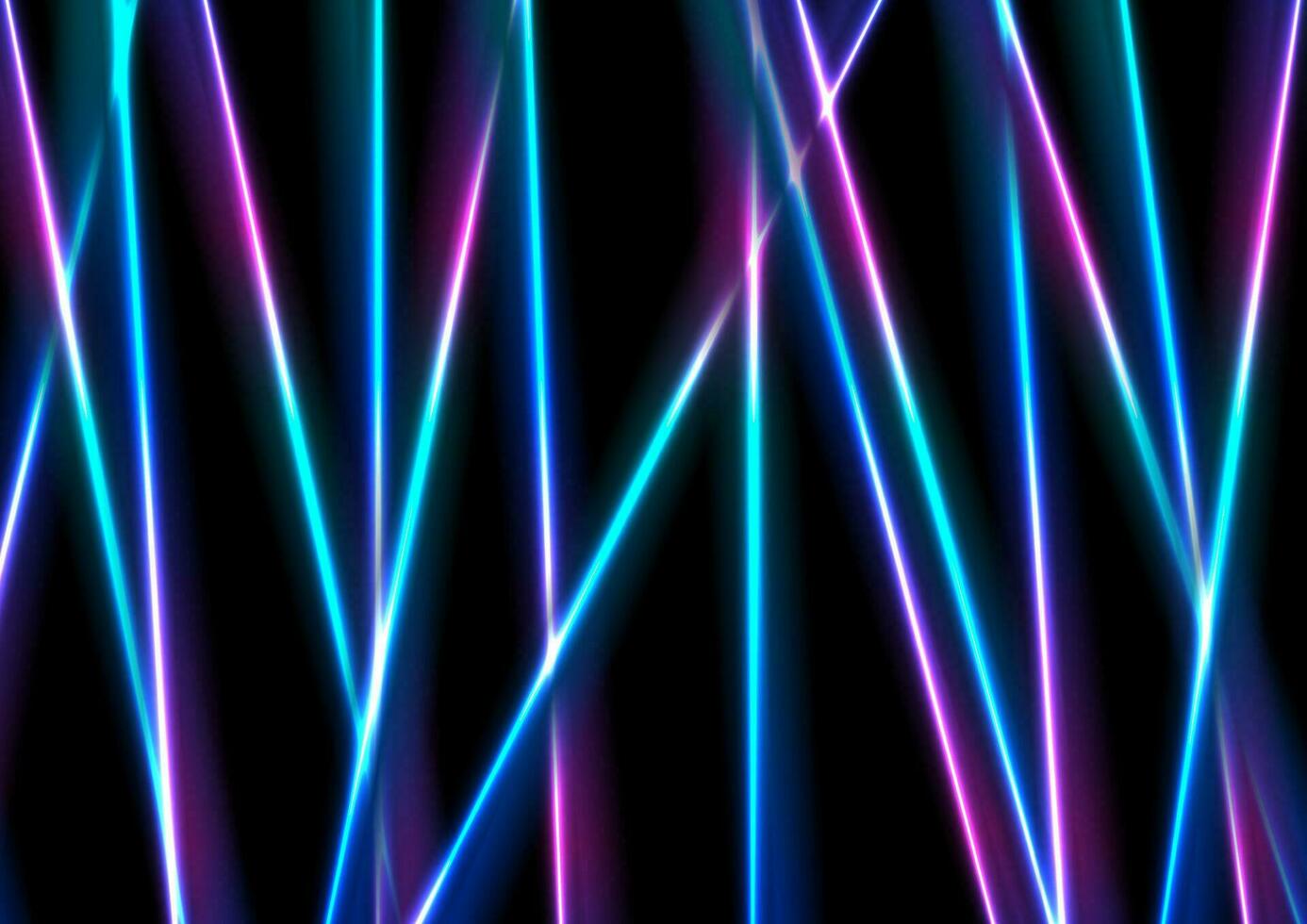Vibrant neon laser rays stripes abstract background vector