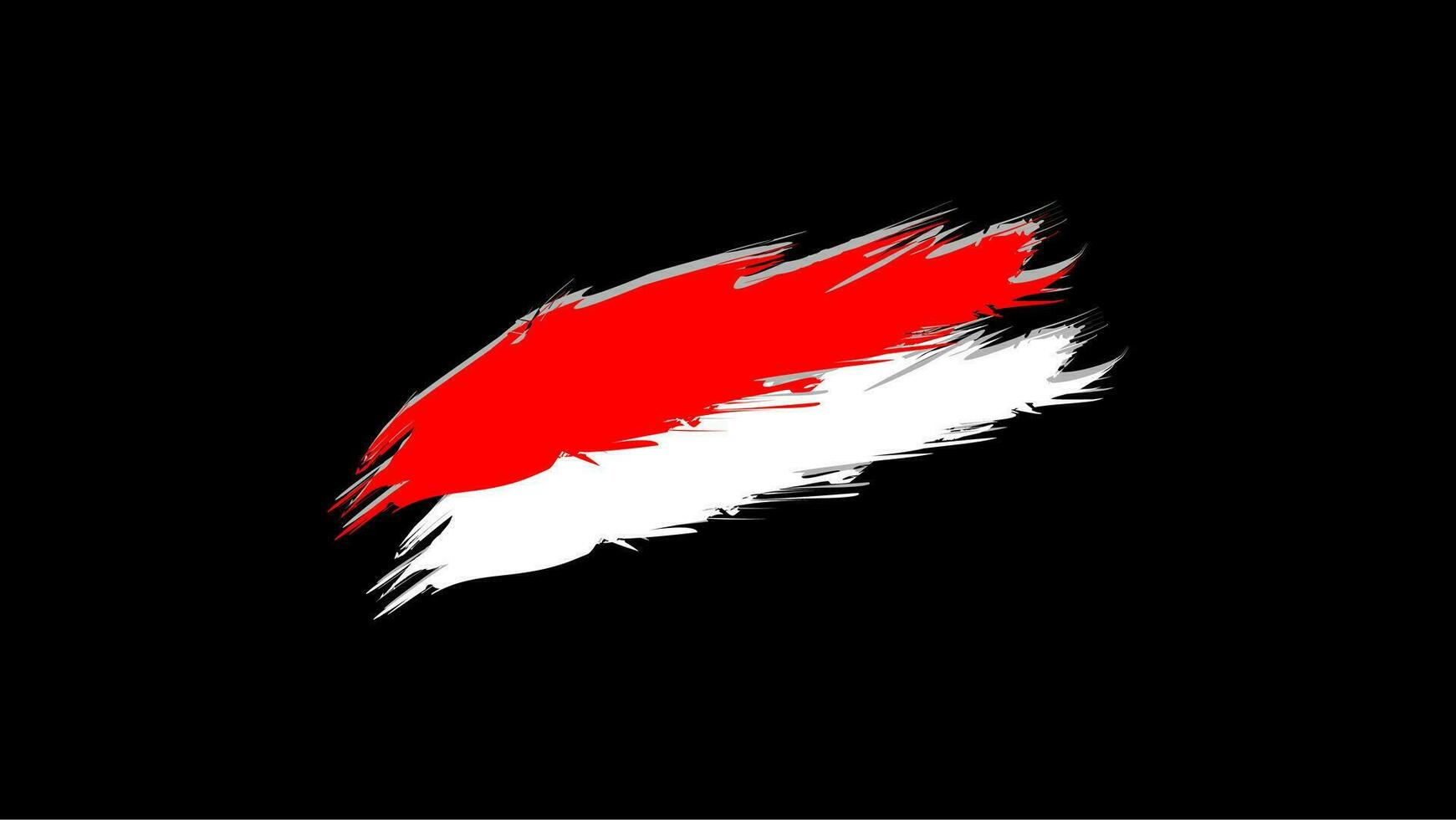 Indonesia bandera chapoteo cepillo pintar negro antecedentes vector