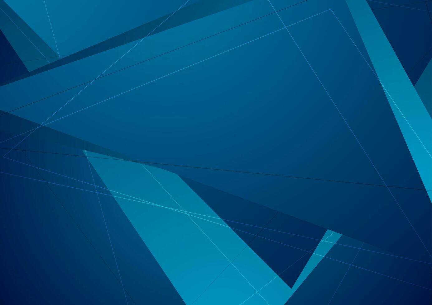 Abstract dark blue geometric polygonal background vector