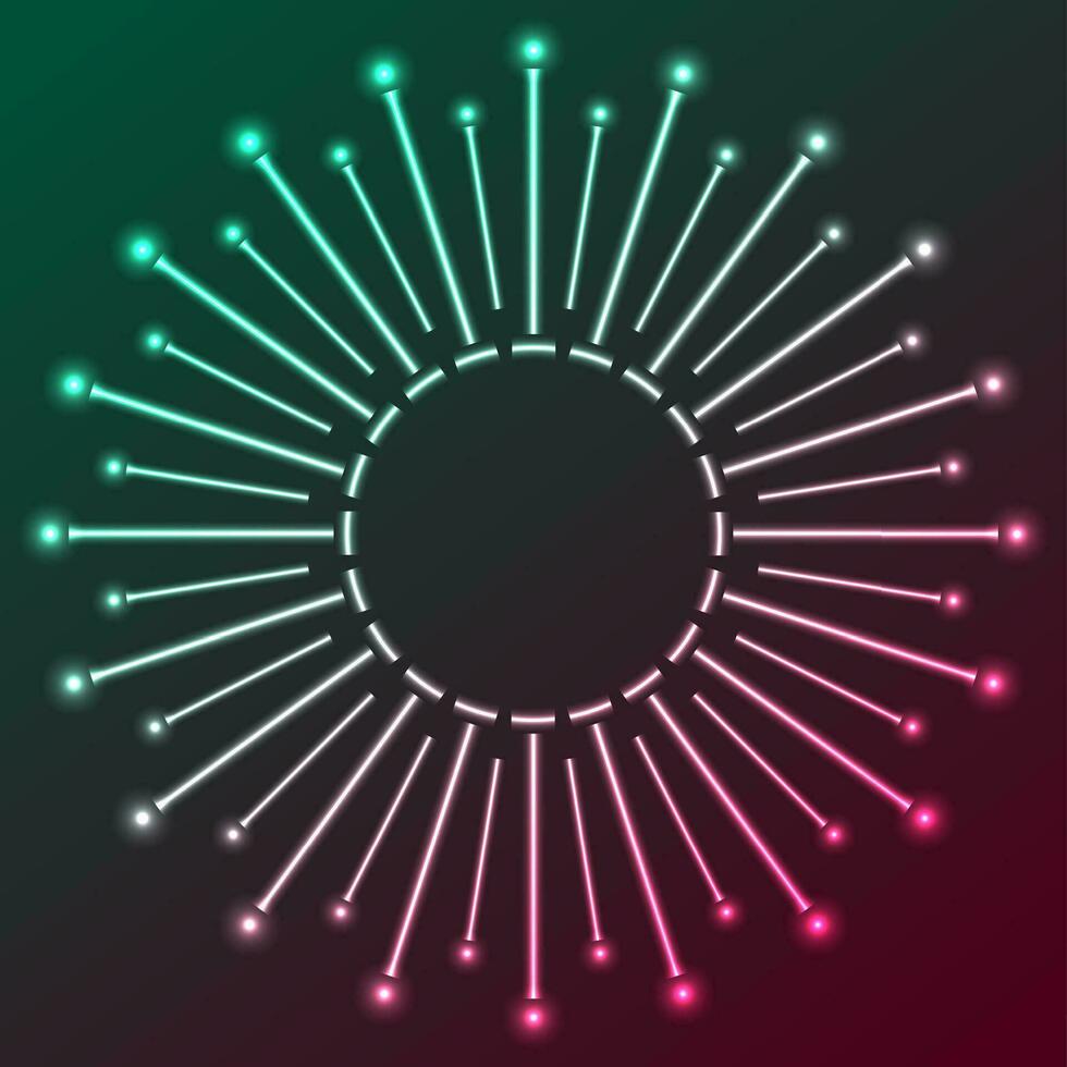 Colorful shiny neon abstract star background vector