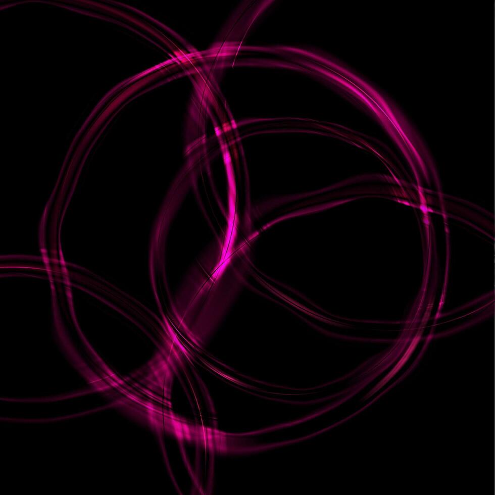 Glossy purple glowing circles abstract background vector