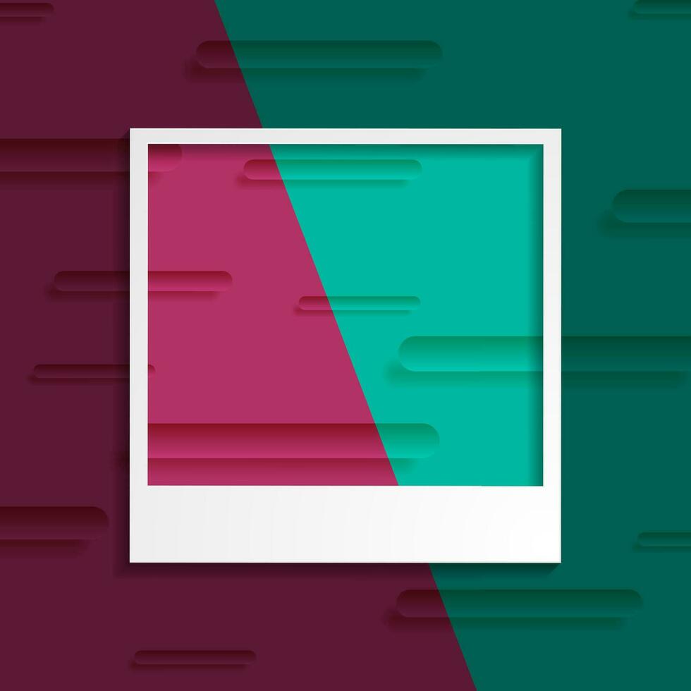 Tech abstract background with photo frame vector