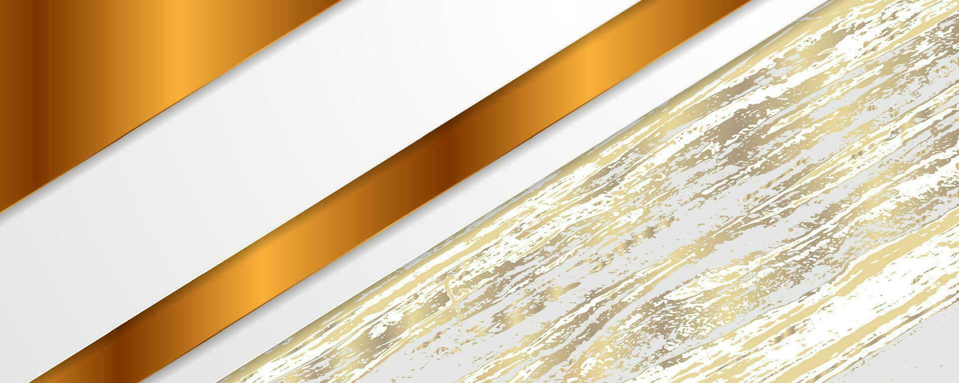 Abstract corporate banner with golden marble texture vector