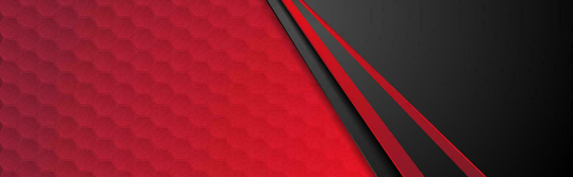 Red and black abstract corporate banner design vector