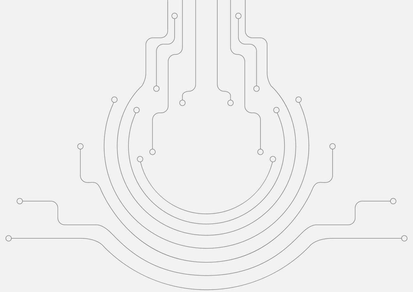 Abstract grey circuit board lines background vector