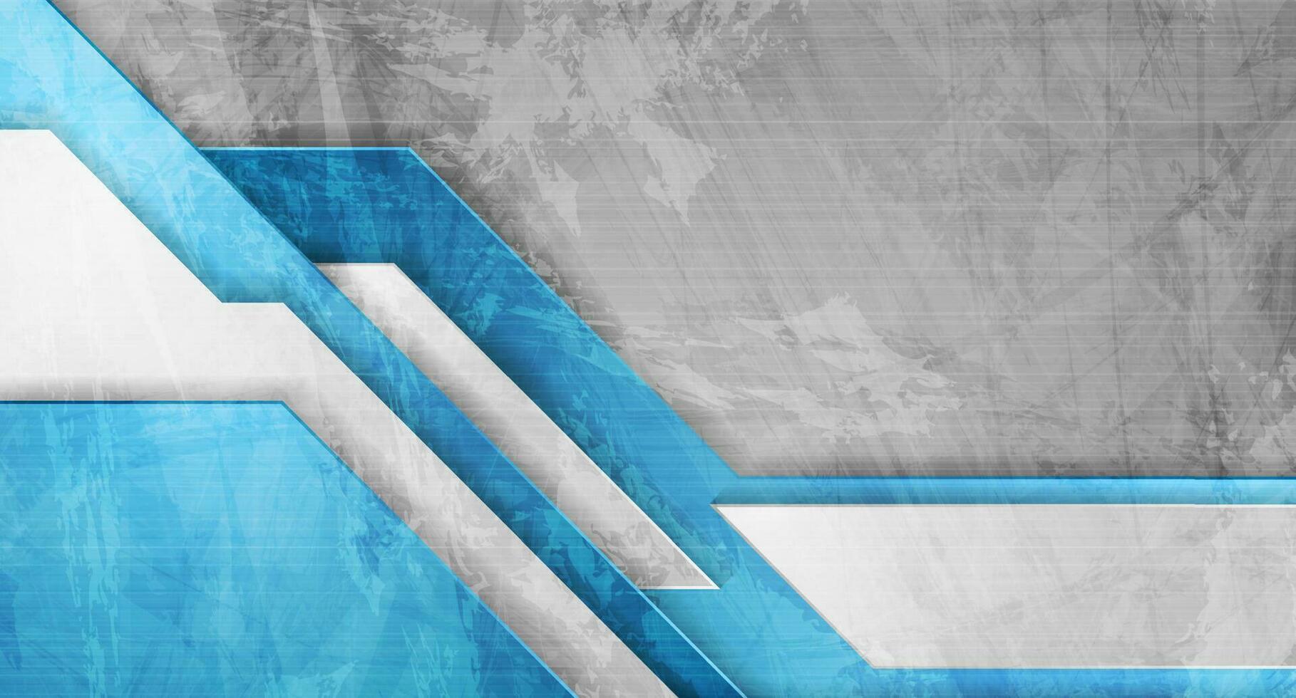 Blue grey tech grunge abstract background vector