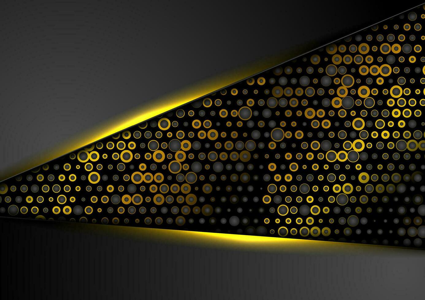 Corporate background with golden dots particles vector