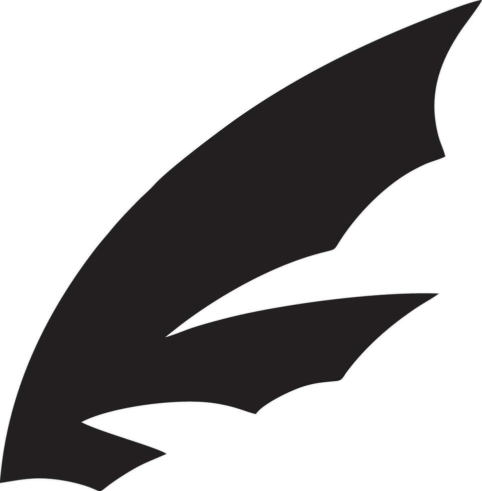 Feather icon symbol isolated vector image. Illustration of the feather bird writing drawing icon image design EPS 10
