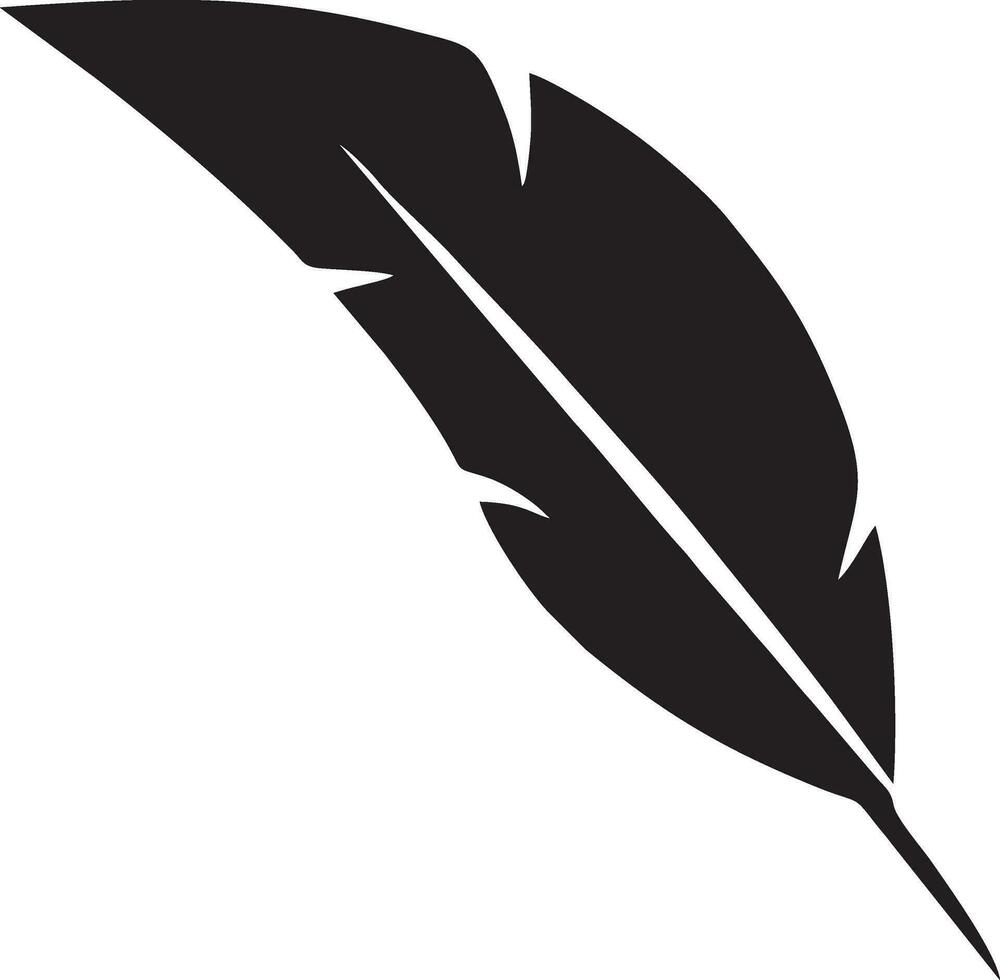 Feather icon symbol isolated vector image. Illustration of the feather bird writing drawing icon image design EPS 10