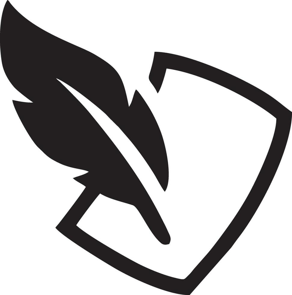 Feather icon symbol isolated vector image. Illustration of the feather bird writing drawing icon image design EPS 10