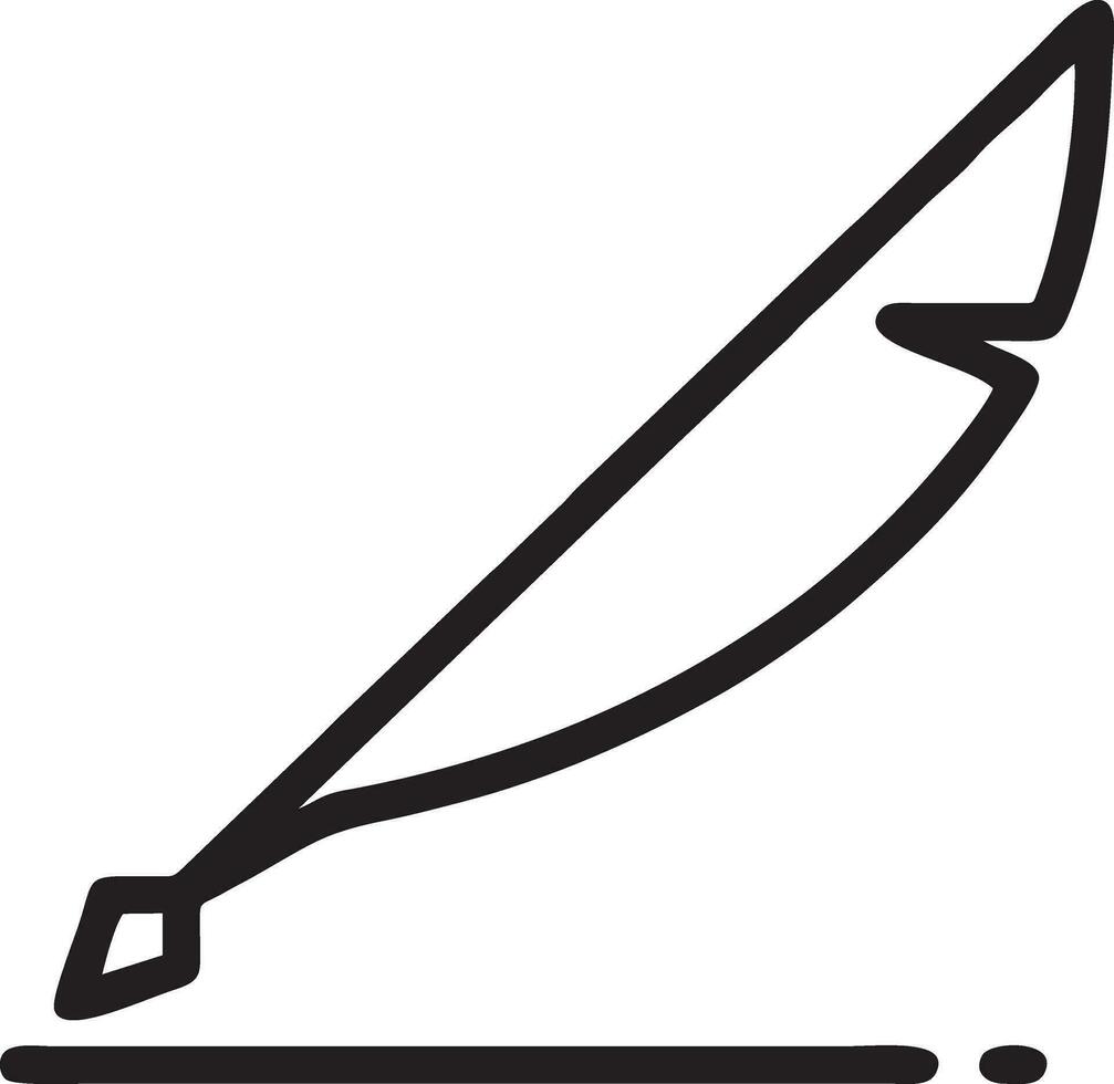 Feather icon symbol isolated vector image. Illustration of the feather bird writing drawing icon image design EPS 10