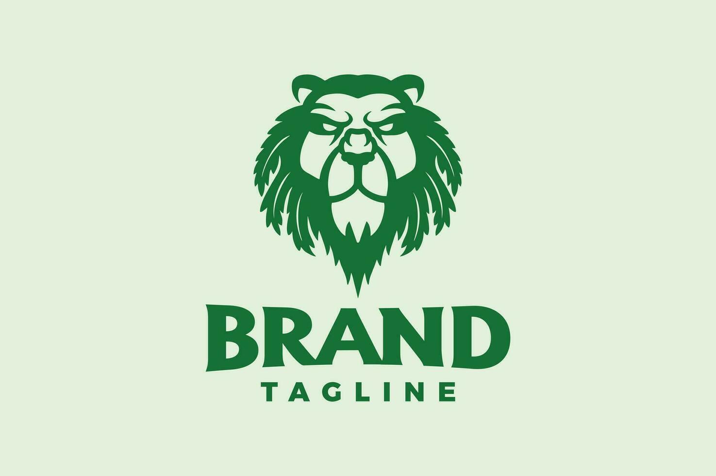 lion cannabis logo vector