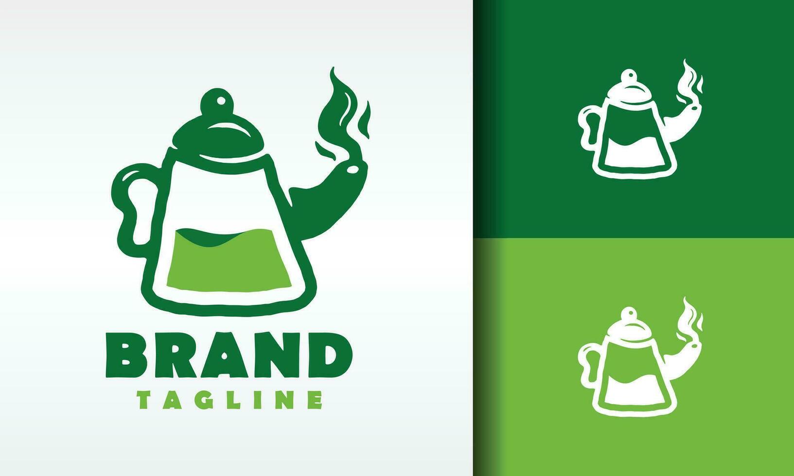 logo liquid teapot vector