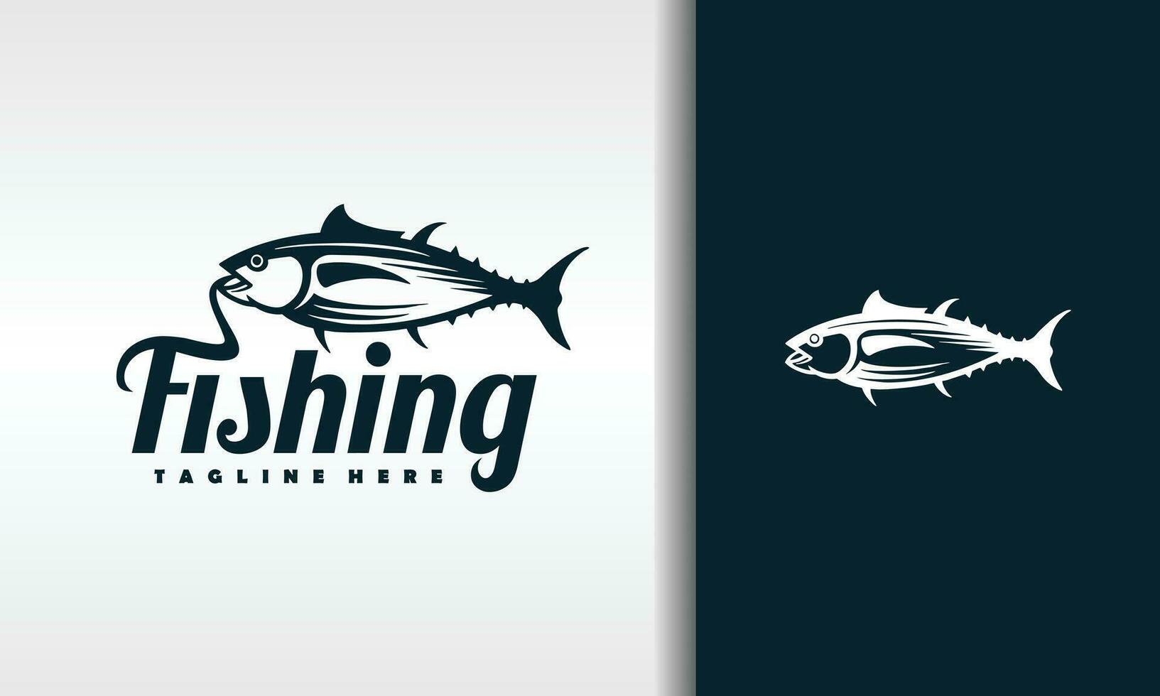 tuna fishing logo vector