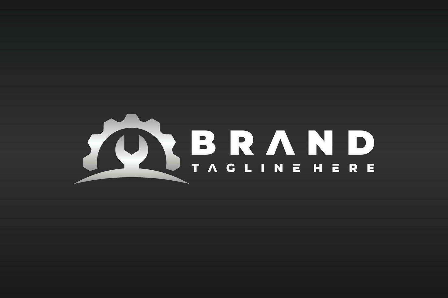 wrench gear logo vector