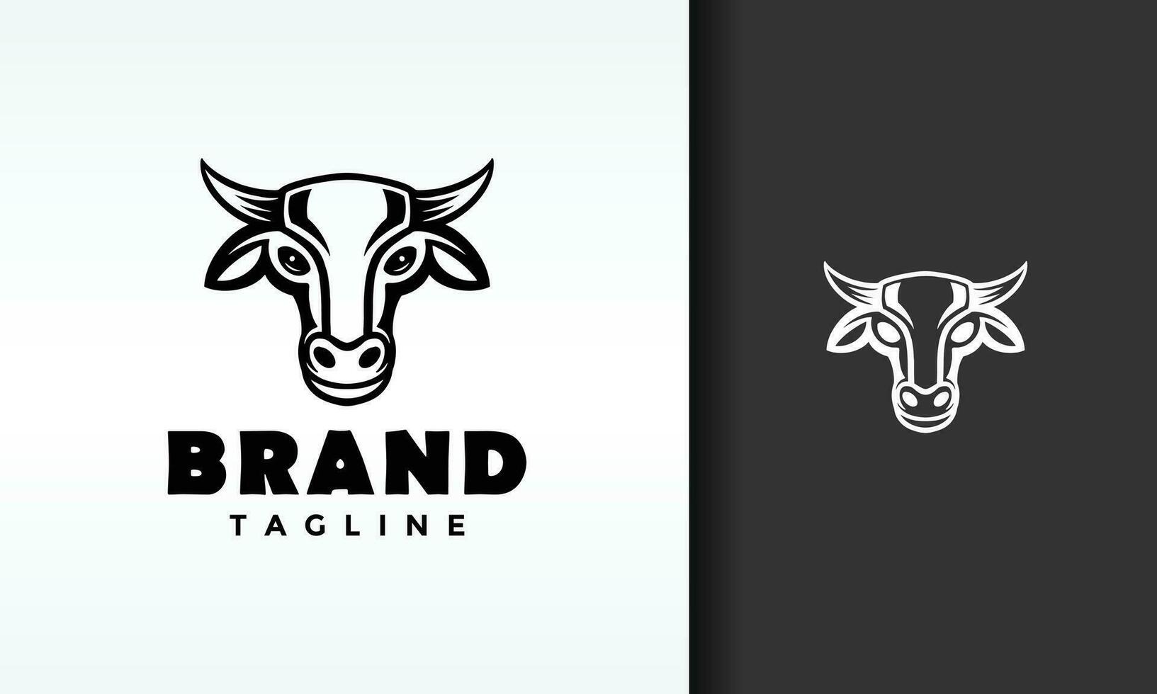 buffalo head logo vector