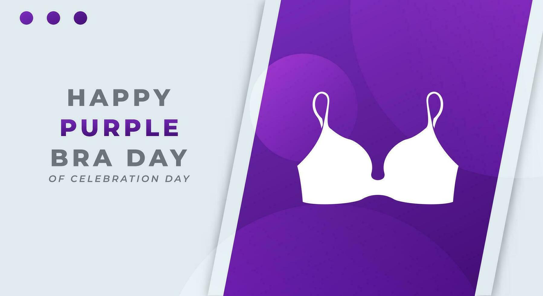 Purple Bra Day Celebration Vector Design Illustration for Background, Poster, Banner, Advertising, Greeting Card