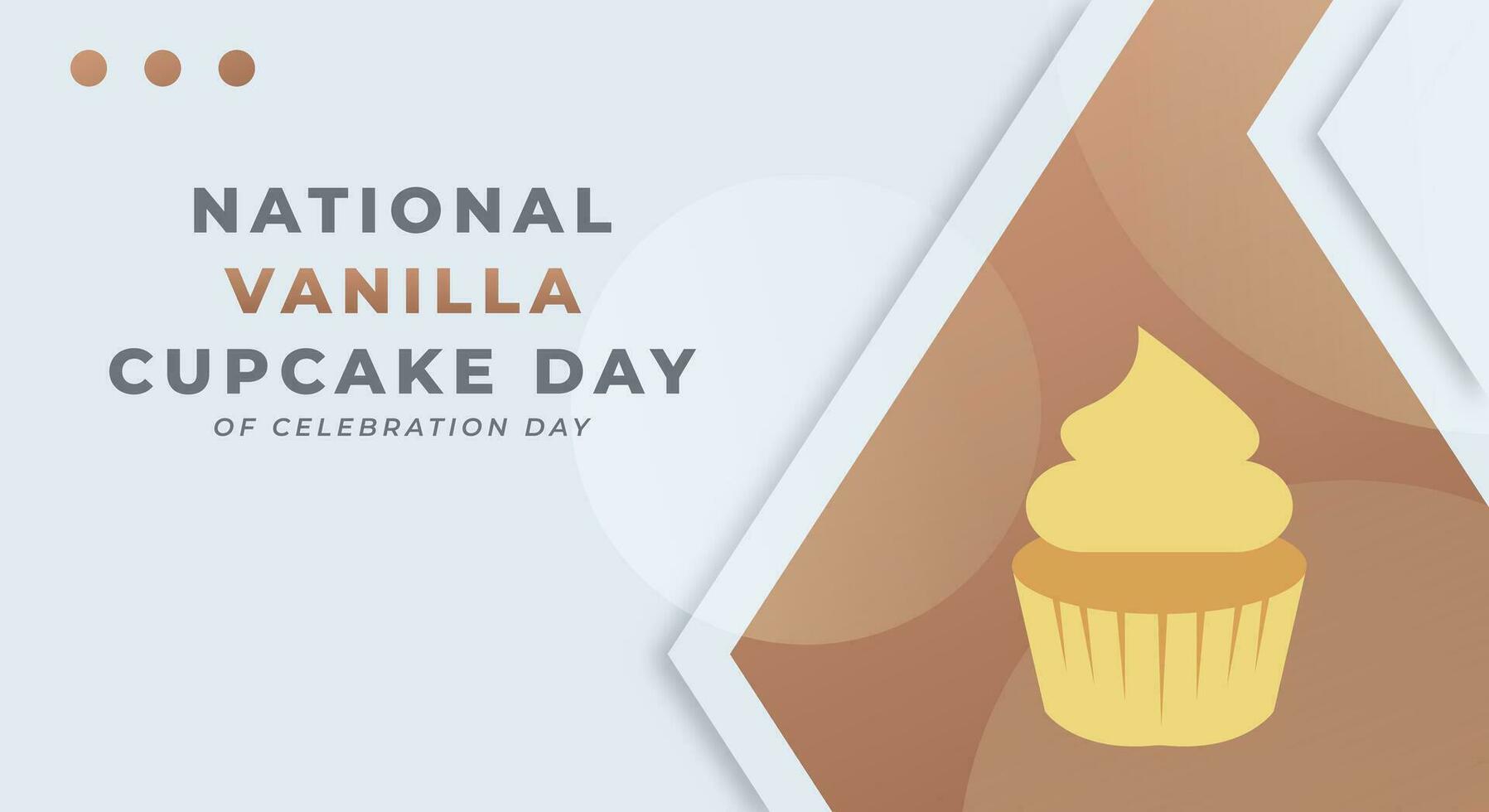 National Vanilla Cupcake Day Celebration Vector Design Illustration for