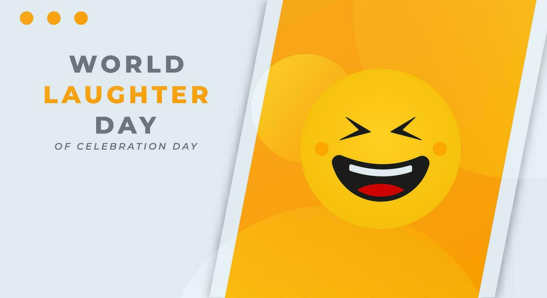 World Laughter Day Celebration Vector Design Illustration for Background, Poster, Banner, Advertising, Greeting Card