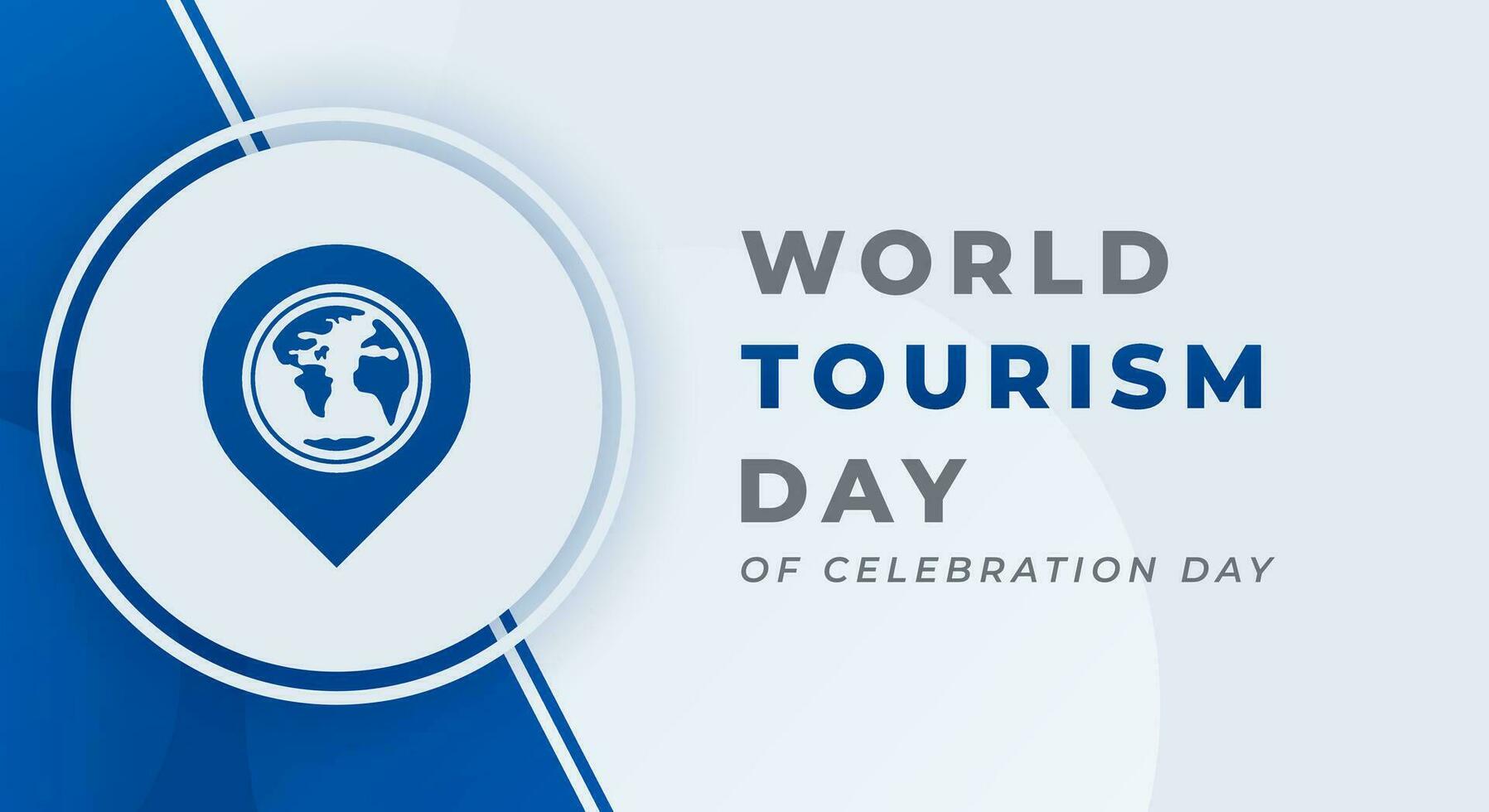 mundo turismo día celebracion vector diseño ilustración para fondo, póster, bandera, publicidad, saludo tarjeta