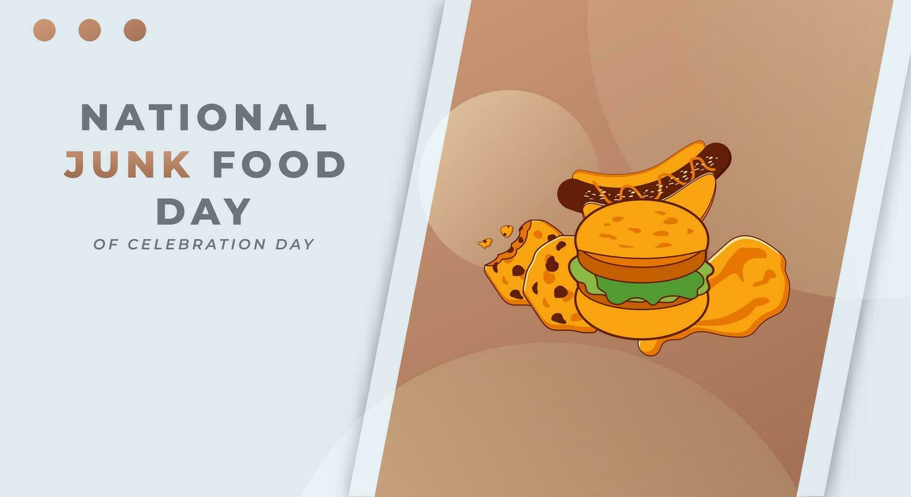 National Junk Food Day Celebration Vector Design Illustration for Background, Poster, Banner, Advertising, Greeting Card