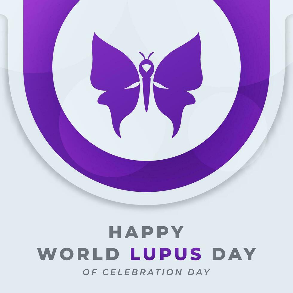 mundo lupus día celebracion vector diseño ilustración para fondo, póster, bandera, publicidad, saludo tarjeta