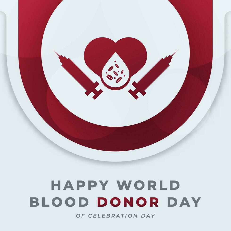 mundo sangre donante día celebracion vector diseño ilustración para fondo, póster, bandera, publicidad, saludo tarjeta
