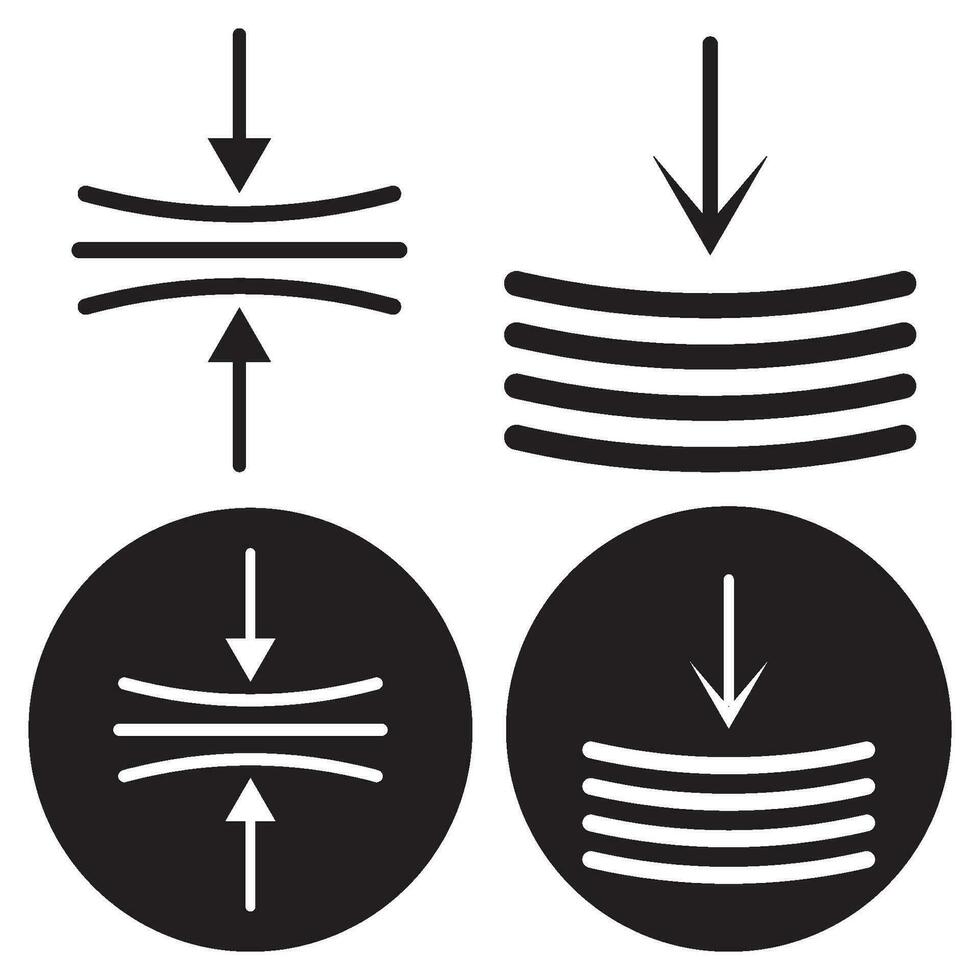 presión icono vector