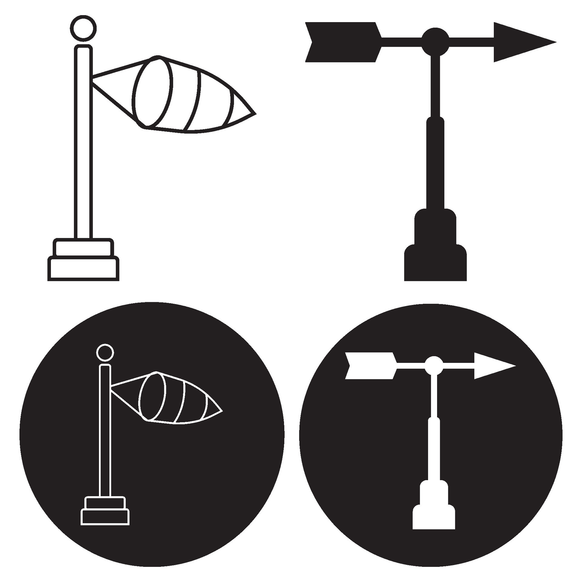 wind direction icon vector 26365227 Vector Art at Vecteezy