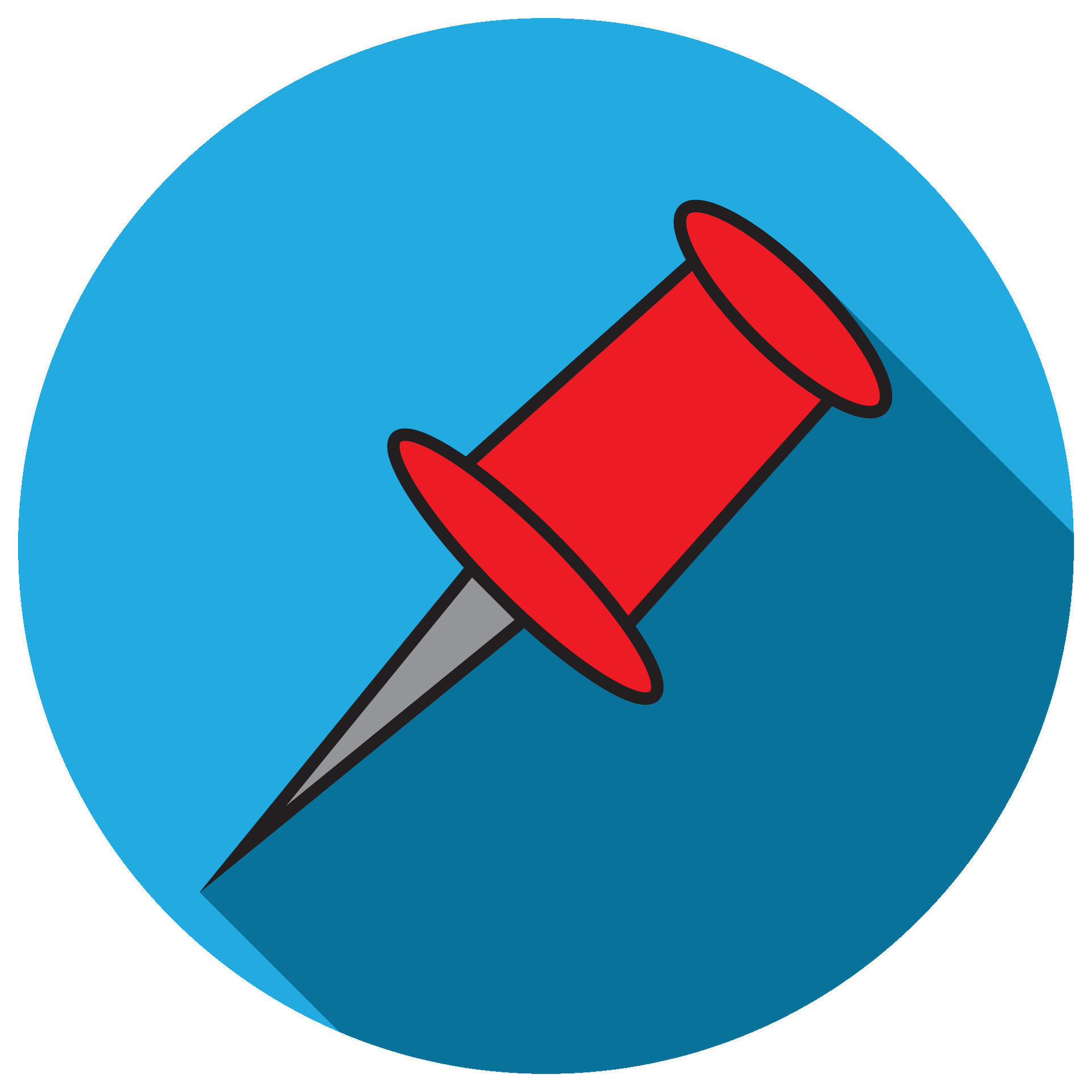 thumbtack icon vector 26365252 Vector Art at Vecteezy