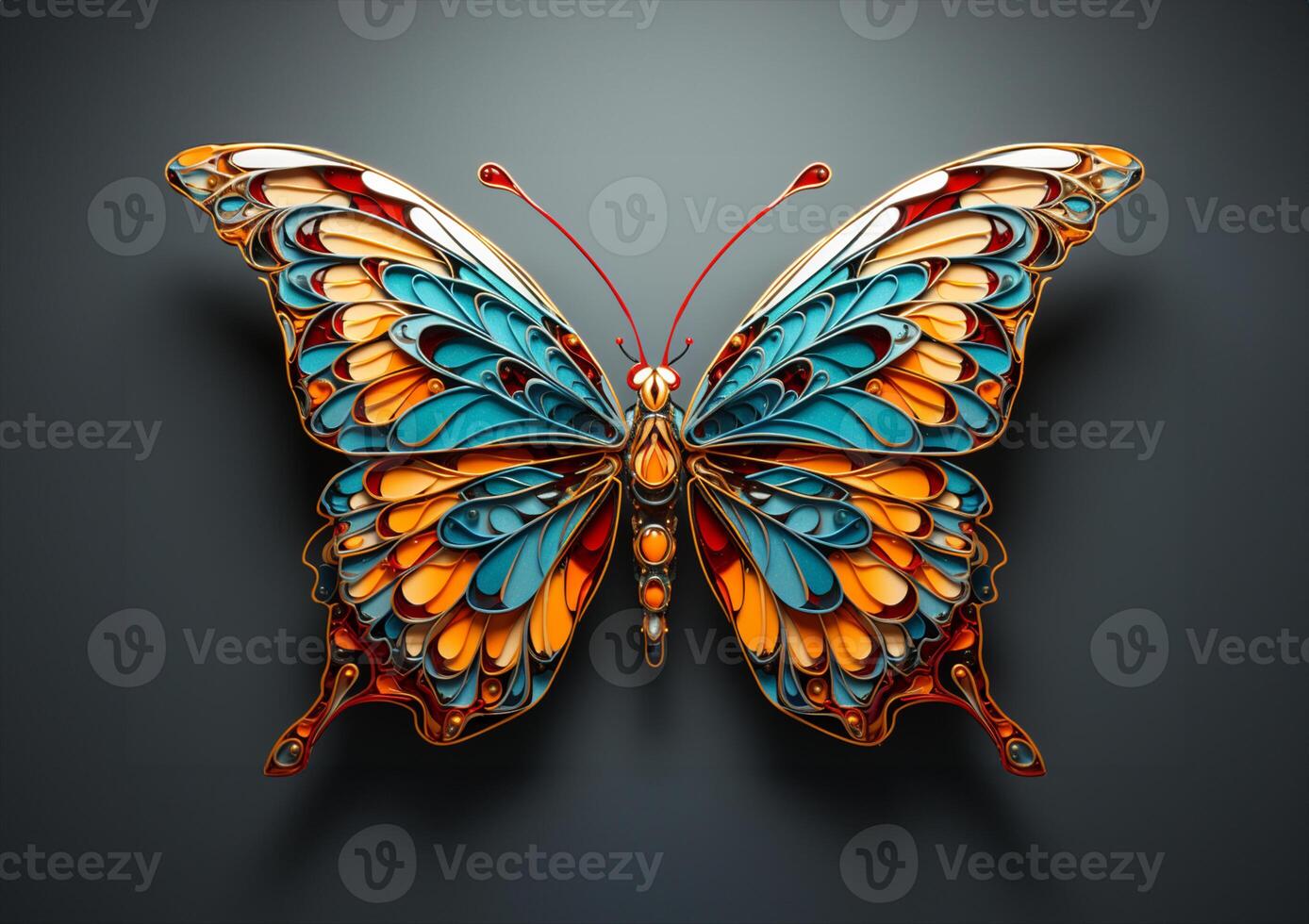 cute butterfly isolated. photo