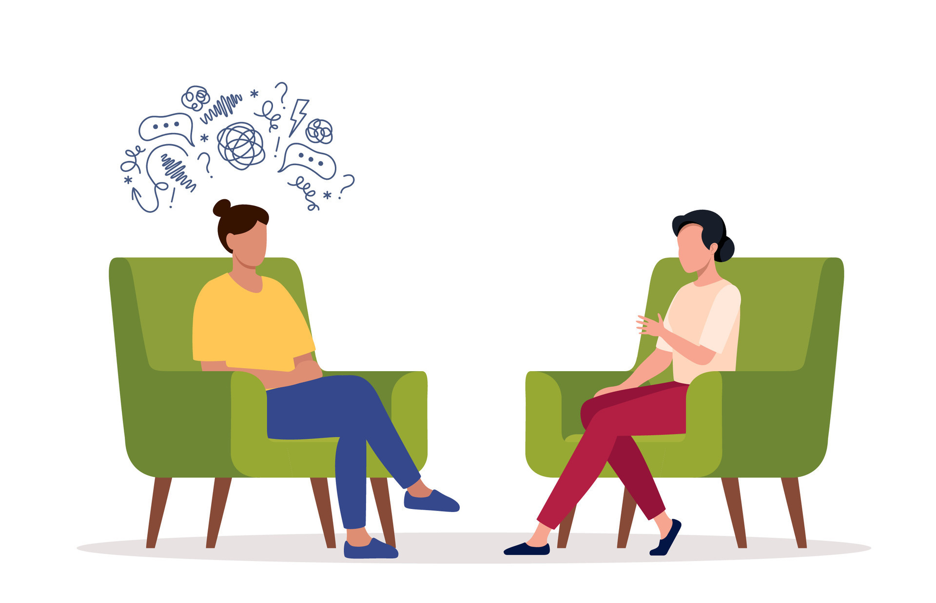 Female Psychotherapist Has An Individual Session With Her Patient Talk female-psychotherapist-has-an-individual-session-with-her-patient-talk