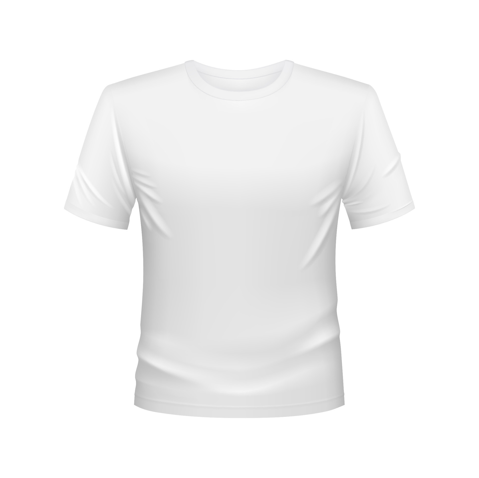 White tshirt for men isolated 3d vector mockup 26365526 Vector Art at ...