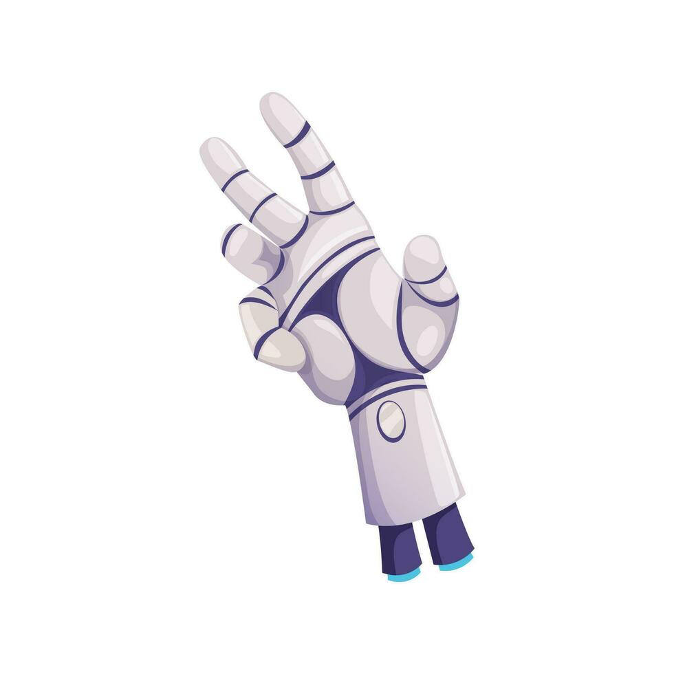 Cyborg hand robot droid mechanical prosthesis vector
