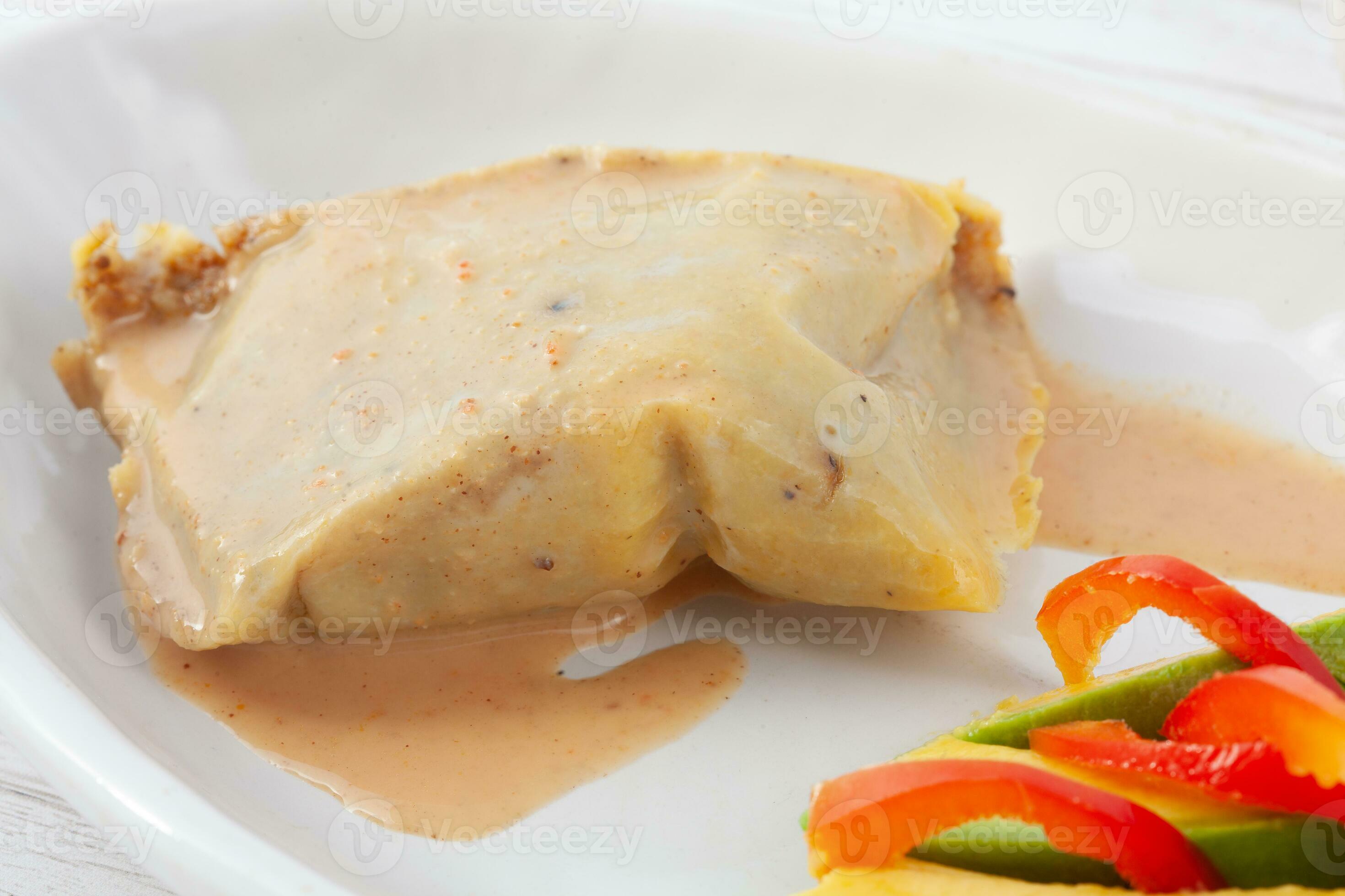 Traditional dish from the city of Popayan in Colombia called tamales de