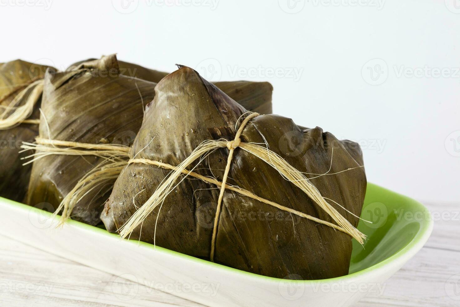 Traditional dish from the city of Popayan in Colombia called tamales de pipian photo