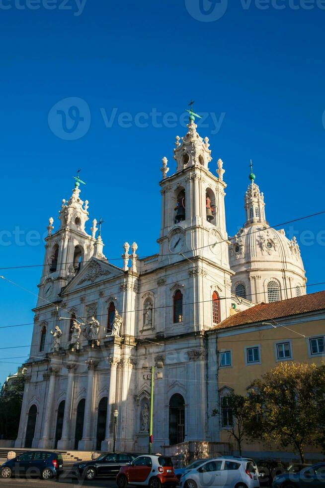 The Estrela Basilica or the Royal Basilica and Convent of the Most Sacred Heart of Jesus in Lisbon photo