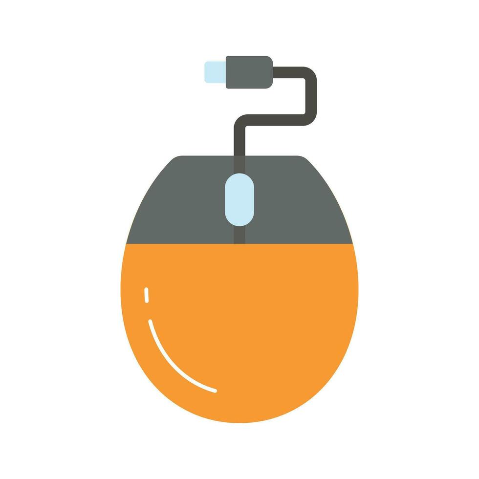 Computer mouse vector design, computer accessory icon