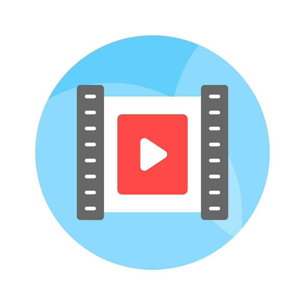 Checkout this colorful icon of video reel, multimedia concept vector