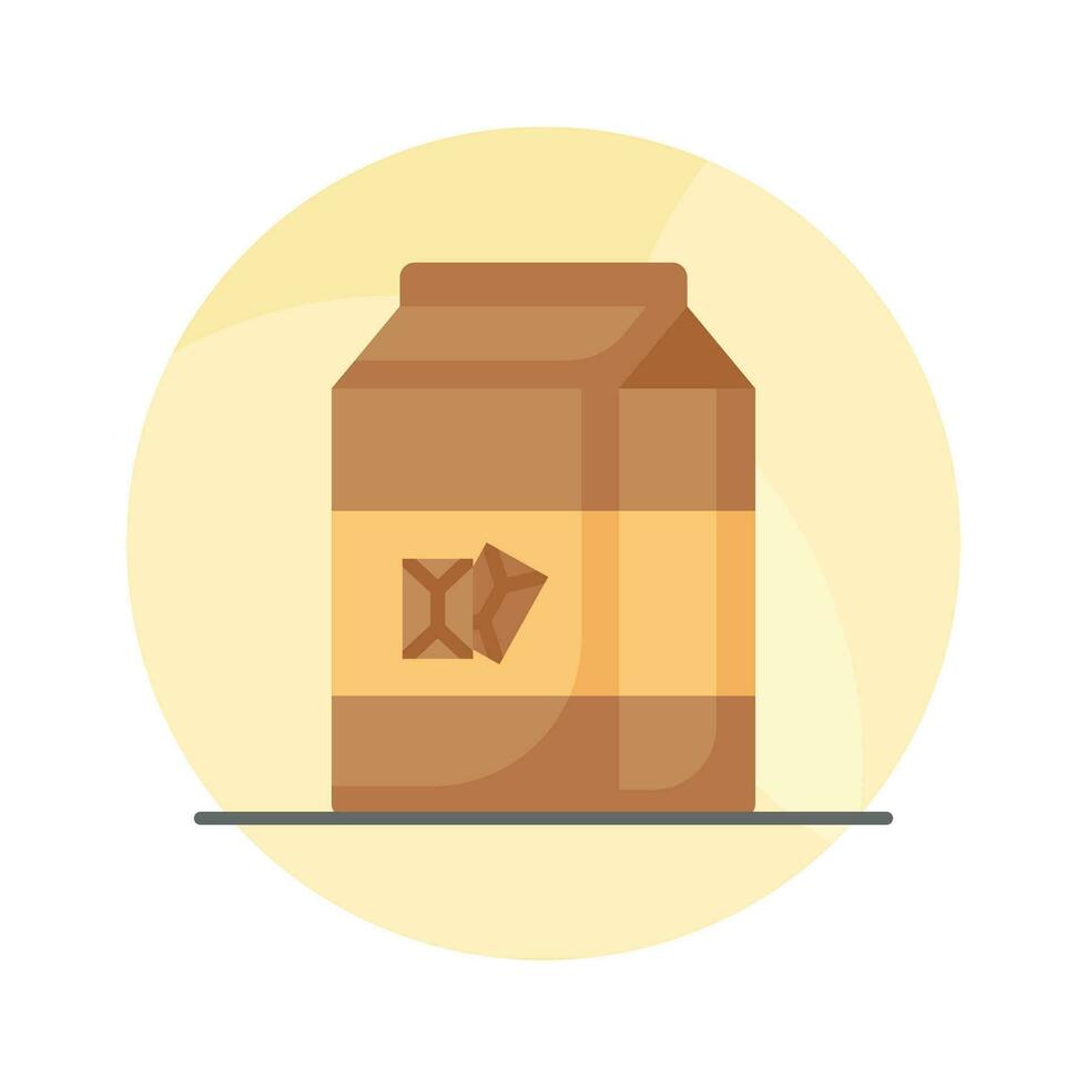 Grab this beautiful designed chocolate milk vector in trendy style, customizable icon